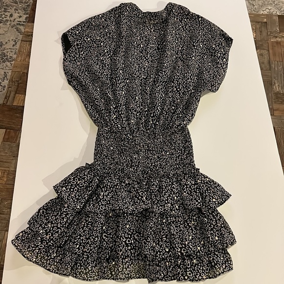 Vestique Gray Black Tiered Ruffle Dress - Picture 10 of 10